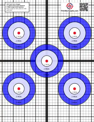 FREE Printable Sight-in Target for 100 Yards