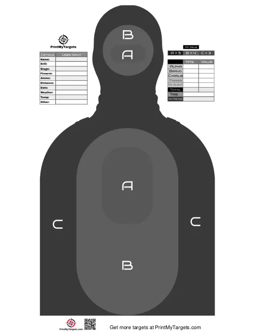 FREE Printable Silhouette Target